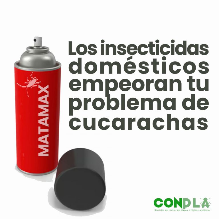Los insecticidas domésticos, empeoran tu problema de cucarachas